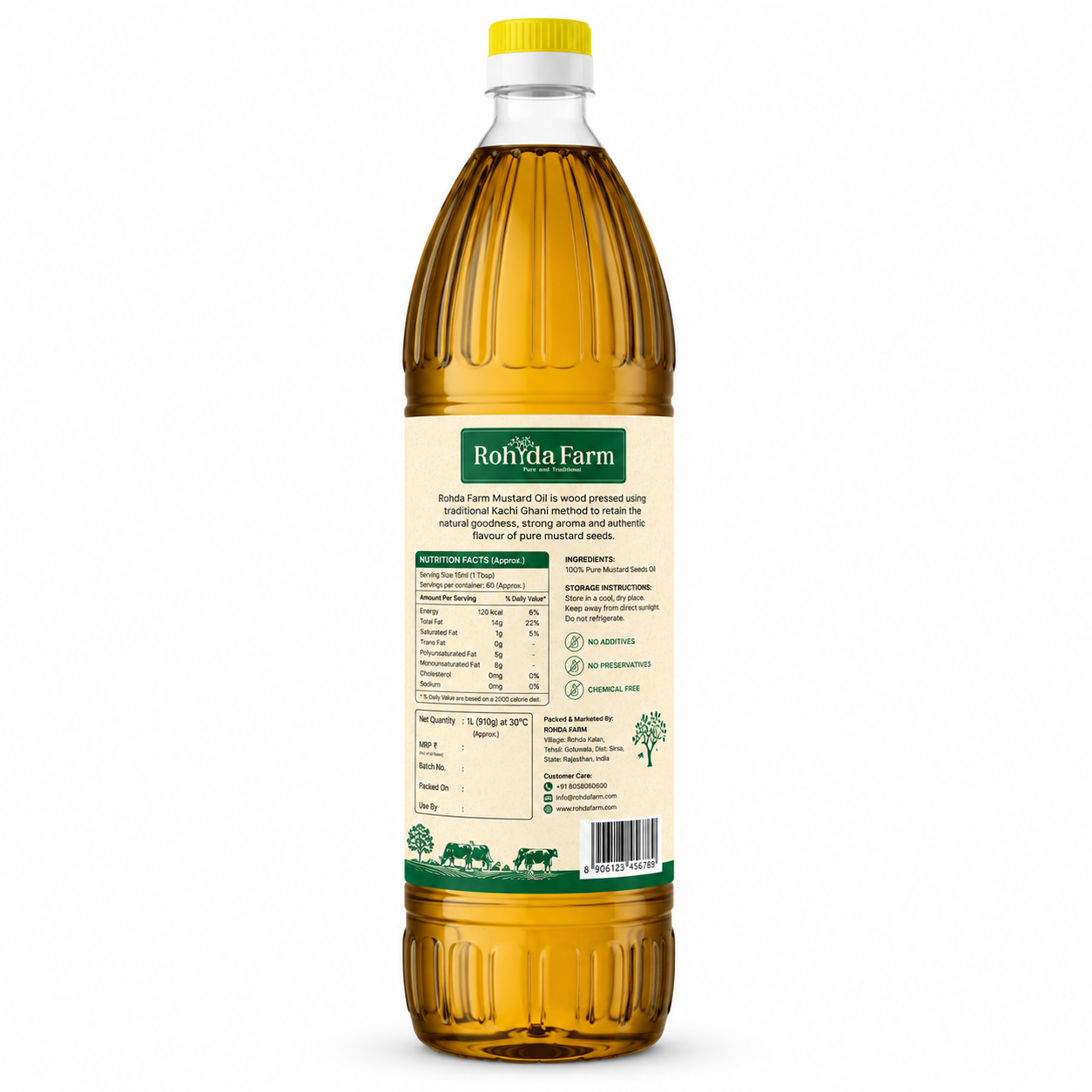 Rohda Farm Wood Pressed Mustard Oil
