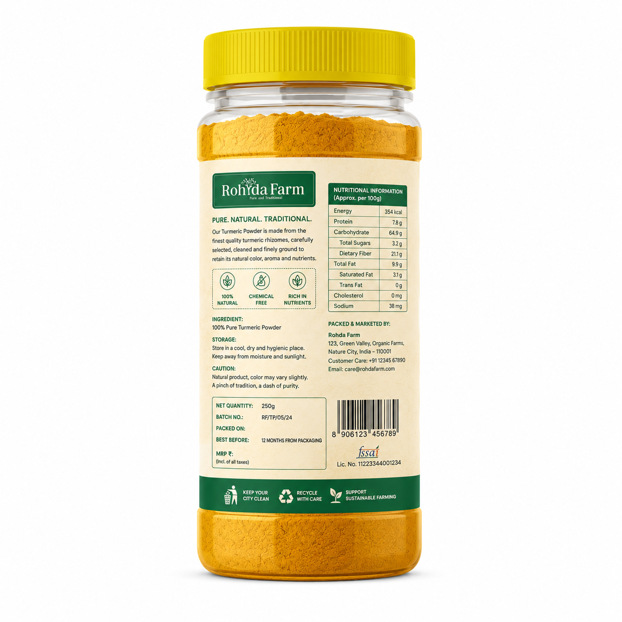 Rohda Farm Premium Turmeric Powder