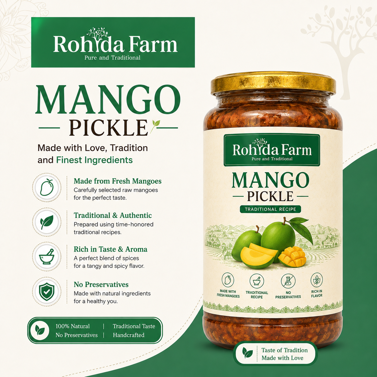 Rohyda Farm Traditional Mango Pickle - alternate view