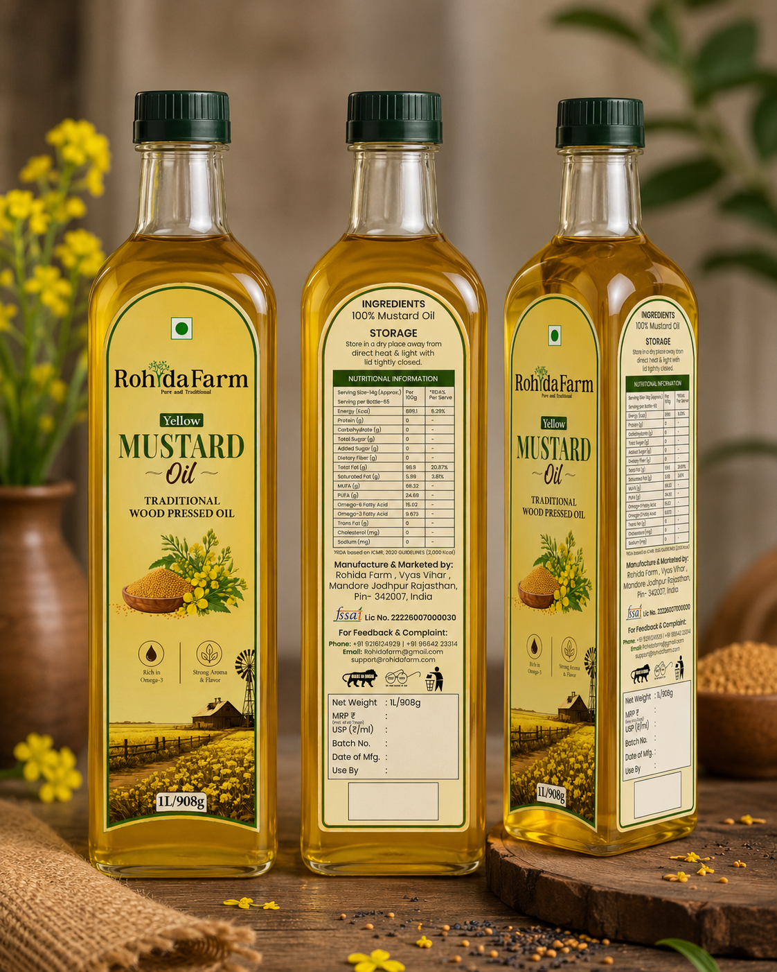 Yellow Mustard Wood-Pressed Oil - alternate view